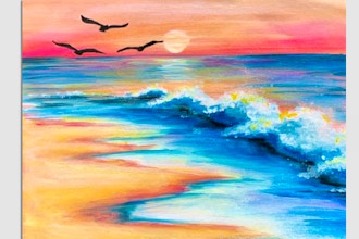 Paint Nite: Waves At Sunset